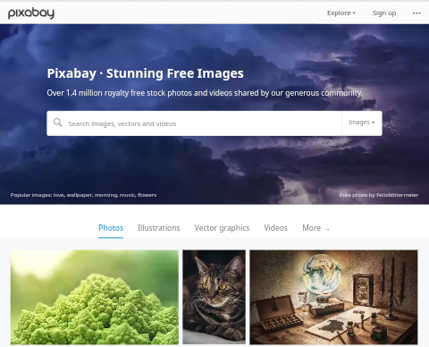 login Pixabay Contributor