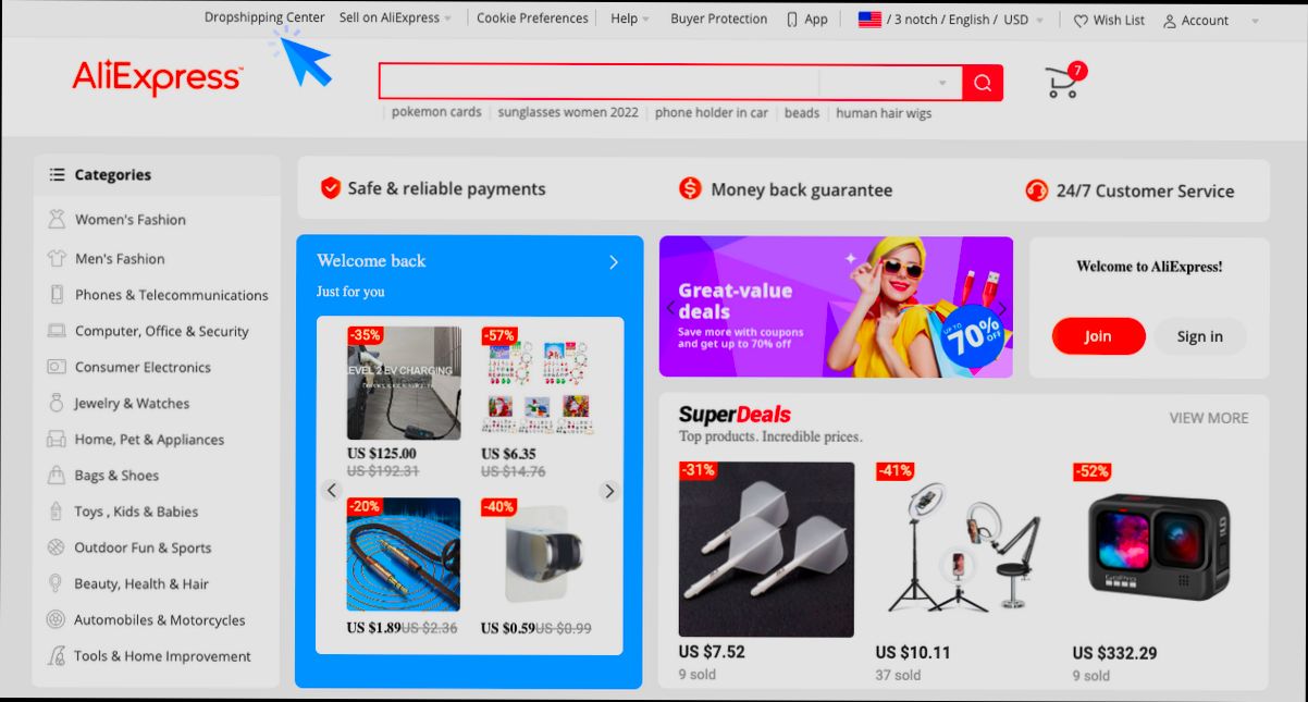 login Aliexpress Dropshipping Center