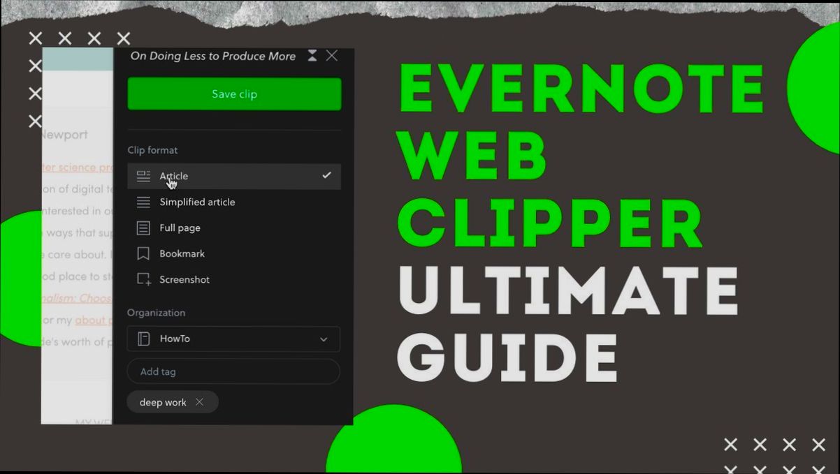 login Evernote Web Clipper